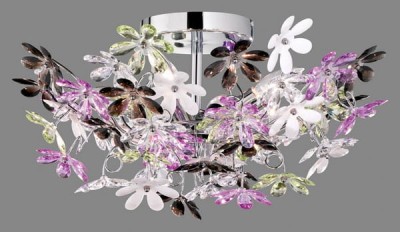 LAMPA SUFITOWA/PLAFON FLOWER 4 CHROM R60014017
