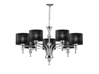 LAMPA WISZĄCA/ŻYRANDOL IMPRESS 7 CZARNY AZ0500