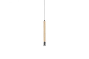 LAMPA WISZĄCA IZOLDA 1 LED DREWNO/CZARNY AZ3339