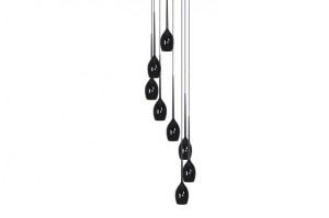 LAMPA WISZĄCA IZZA 8 CZARNY AZ0159