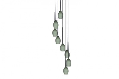 LAMPA WISZĄCA IZZA 8 OLIWKOWY AZ1230