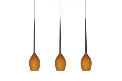 LAMPA WISZĄCA IZZA 3 BURSZTYNOWY AZ2322
