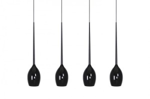 LAMPA WISZĄCA IZZA 4 CZARNY AZ0100