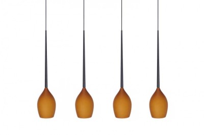 LAMPA WISZĄCA IZZA 4 BURSZTYNOWY AZ1227