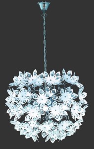 LAMPA WISZĄCA BLOWBALL CHROM/BIAŁY R11905001