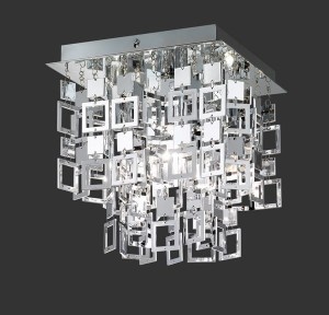 LAMPA SUFITOWA/PLAFON QUADRATO CHROM R61441106