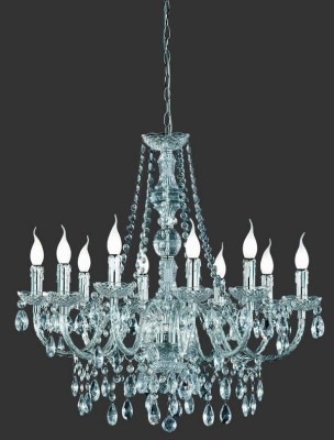 LAMPA WISZĄCA/ŻYRANDOL LUSTER 10 TRANSPARENTNY R1170-00