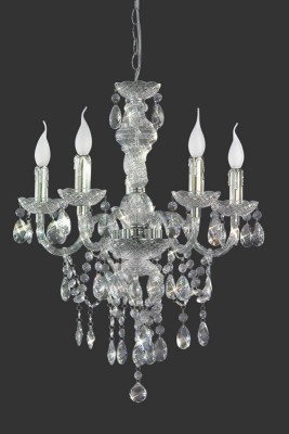 LAMPA WISZĄCA/ŻYRANDOL LUSTER 5 TRANSPARENTNY R1107-00