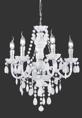 LAMPA WISZĄCA/ŻYRANDOL LUSTER 5 BIAŁY R1107-01