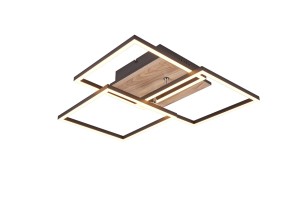 PLAFON MOBILE LED CZARNY/DREWNO R62883135