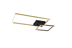 PLAFON PADELLA LED 3000K CZARNY/MOSIĄDZ R62642108