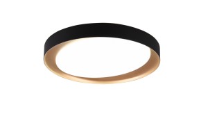 PLAFON/LAMPA SUFITOWA ZETA LED CZARNY/ZŁOTY R62712402