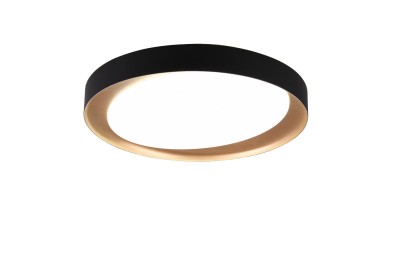 PLAFON/LAMPA SUFITOWA ZETA LED CZARNY/ZŁOTY R62712402