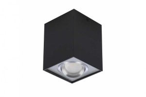 PLAFON ELOY 1 CZARNY/ALUMINIUM AZ0930