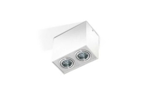 PLAFON ELOY 2 BIAŁY/ALUMINIUM AZ1354