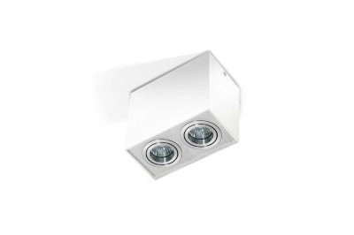 PLAFON ELOY 2 BIAŁY/ALUMINIUM AZ1354