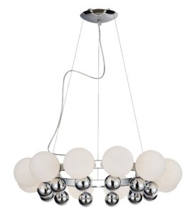 LAMPA WISZĄCA ESPERANZA 12 CHROM/BIAŁY AZ0095