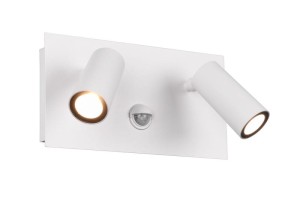 KINKIET/SPOT ZEWNĘTRZNY TUNGA 2 LED BIAŁY CZUJNIK RUCHU 222969231