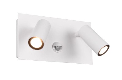 KINKIET/SPOT ZEWNĘTRZNY TUNGA 2 LED BIAŁY CZUJNIK RUCHU 222969231