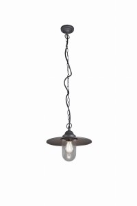 LAMPA WISZĄCA ZEWNĘTRZNA BRENTA IP44 ANTRACYT 301760142