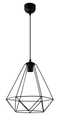 Lampa wisząca W-1201/1 DIAMENT CZARNY