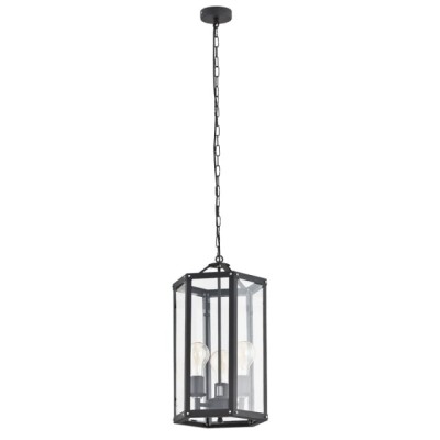 Lampa wisząca BODRUM 3pł Czarny