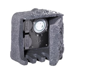 SŁUPEK ZASILAJĄCY OGRODOWY GARDEN SOCKET 1 SZARY 9961-11