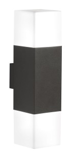 KINKIET ZEWNĘTRZNY HUDSON 2 IP44 ANTRACYT/BIAŁY 220060242