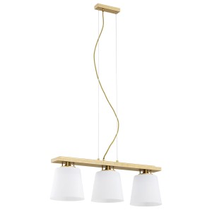 LAMPA WISZĄCA ARDEN 3 BIAŁY/ZŁOTY 6250