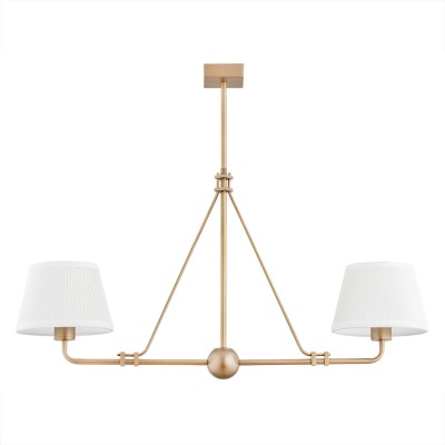 LAMPA WISZĄCA/ŻYRANDOL ATRANI 2 STARE ZŁOTO/ŚMIETANKOWY 7176