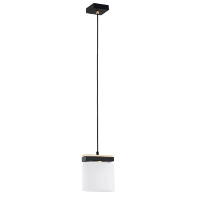LAMPA WISZĄCA CANOA 1 BIAŁY/CZARNY/ZŁOTY 8276