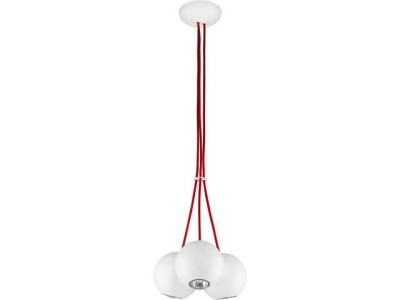 Lampa wiszącaBUBBLE 3pł WH-RED