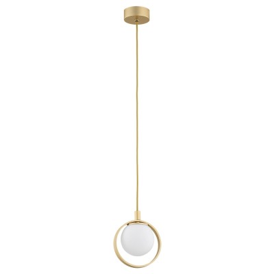 LAMPA WISZĄCA SATURNIA 1 ZŁOTY/BIAŁY 8257