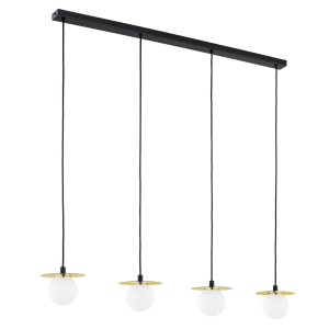 LAMPA WISZĄCA TREVI 4 ZŁOTY/BIAŁY 1798