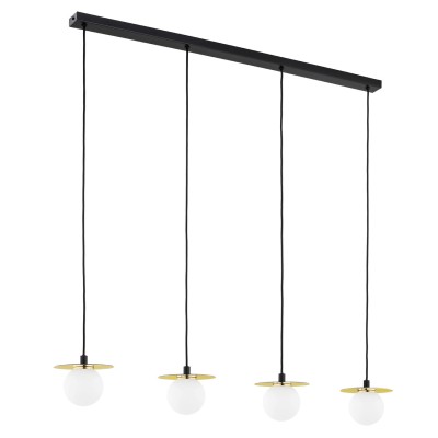LAMPA WISZĄCA TREVI 4 ZŁOTY/BIAŁY 1798