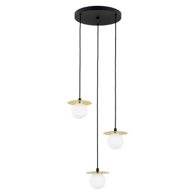 LAMPA WISZĄCA/PLAFON TREVI 3 ZŁOTY/BIAŁY 6240