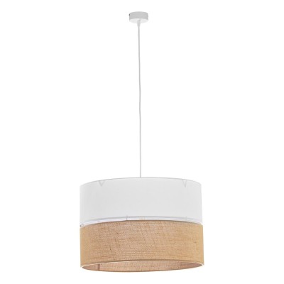 LAMPA WISZĄCA LINOBIANCO JUTA/BIAŁY 6573