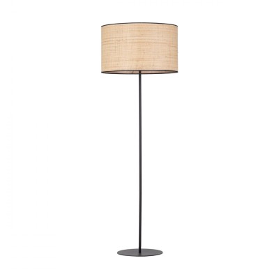 LAMPA PODŁOGOWA LIBERIA SŁOMKOWY/CZARNY 5161
