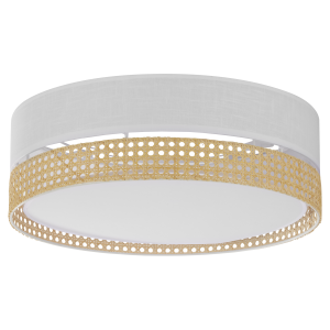 PLAFON/LAMPA SUFITOWA BOHO WHITE 45 BIAŁY/SŁOMKOWY 6536