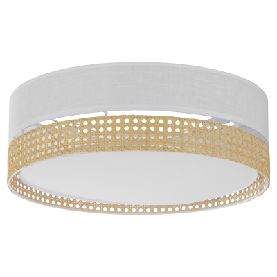 PLAFON/LAMPA SUFITOWA BOHO WHITE 45 BIAŁY/SŁOMKOWY 6536