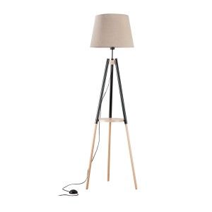 LAMPA PODŁOGOWA VAIO NATURE SZAROBEŻOWY/DREWNO 5185