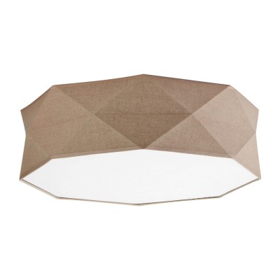 LAMPA SUFITOWA/PLAFON KANTOOR NATURE 4 SZAROBEŻOWY 6195
