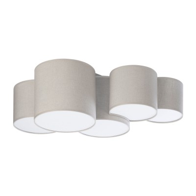 LAMPA SUFITOWA/PLAFON MONA NATURE 5 SZAROBEŻOWY 6593