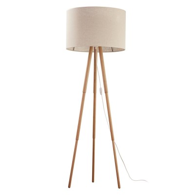 LAMPA PODŁOGOWA TOKYO LNIANY/JASNE DREWNO 5284