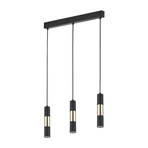 LAMPA WISZĄCA VIVIEN BLACK/GOLD 3 CZARNY/ZŁOTY 4757