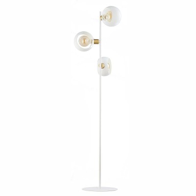 LAMPA PODŁOGOWA CYKLOP WHITE 3 BIAŁY/ZŁOTY 3046