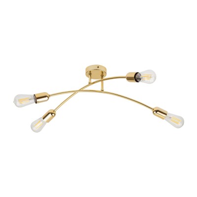 LAMPA SUFITOWA/PLAFON HELIX GOLD 4 ZŁOTY 4688
