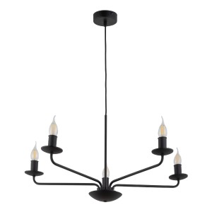 LAMPA WISZĄCA LIMAL 5 CZARNY 4612