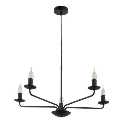 LAMPA WISZĄCA LIMAL 5 CZARNY 4612