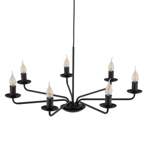 LAMPA WISZĄCA LIMAL 7 CZARNY 4613